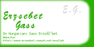 erzsebet gass business card